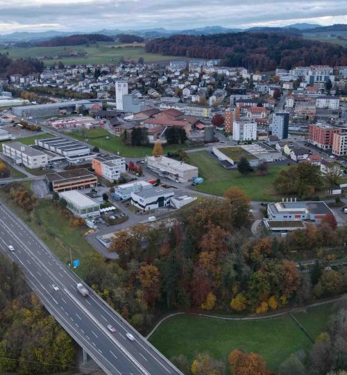 Düdingen Stadt Drone Oplus