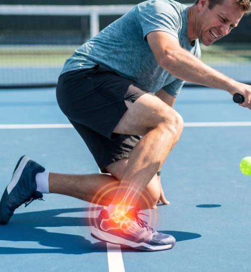 Blessure lors de la pratique du tennis